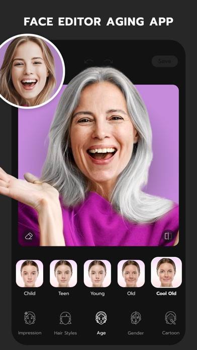 FaceLab Hair Editor: Face, Age App screenshot #5