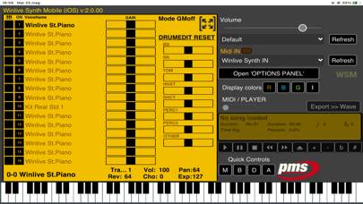 Winlive Synth Mobile Captura de pantalla de la aplicación #1