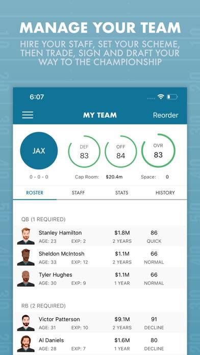 Pocket GM 2: Football Sim App screenshot #1