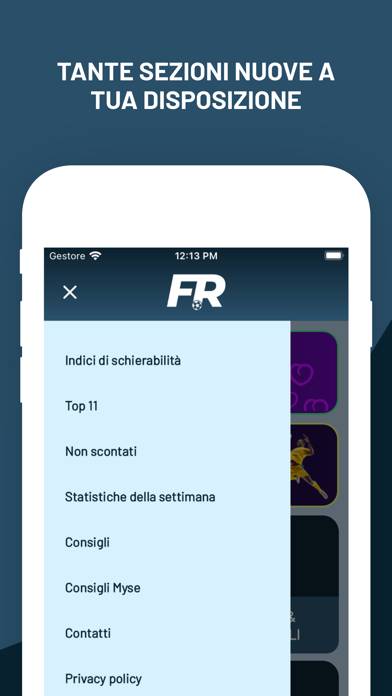 Fantaredazione Schermata dell'app