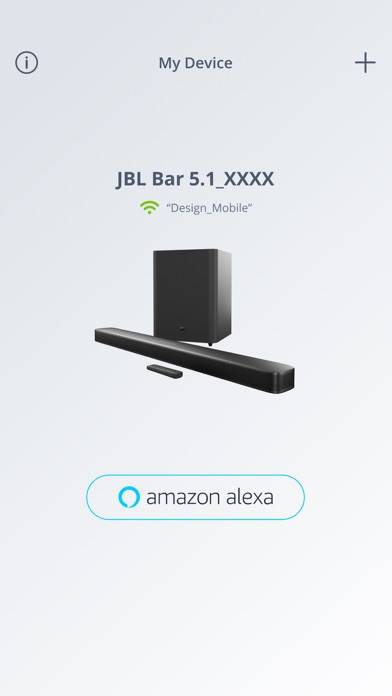 JBL BAR Setup App skärmdump