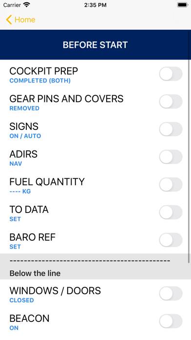 A350 Checklist Capture d'écran de l'application #3