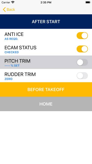 A350 Checklist Capture d'écran de l'application #4