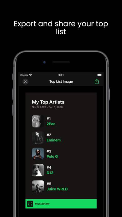 MusicView Captura de pantalla de la aplicación #4