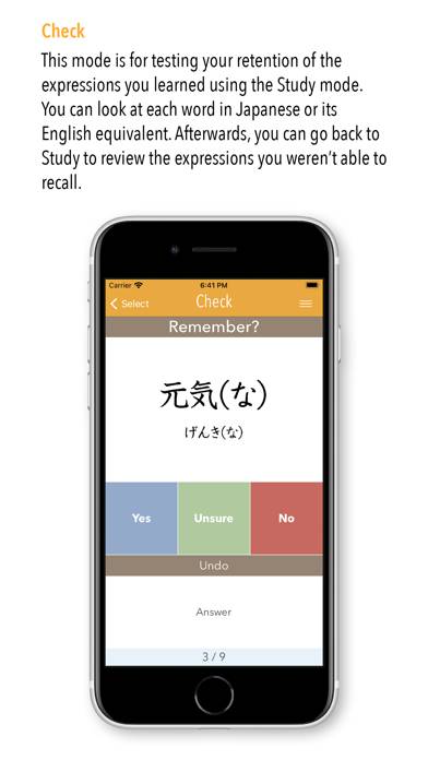 GENKI Vocab for 3rd Ed. App screenshot #4