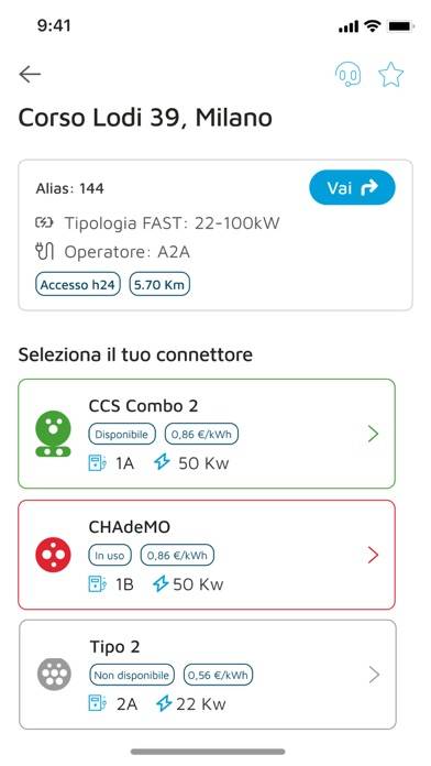 A2A E-moving Schermata dell'app