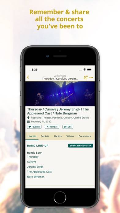 Concert Archives App screenshot #3