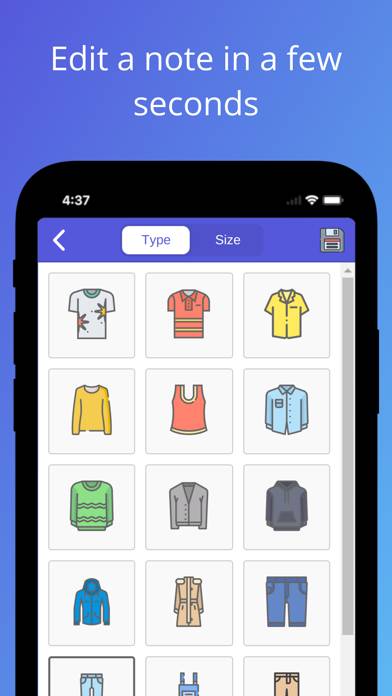 Shopping sizer App screenshot #5