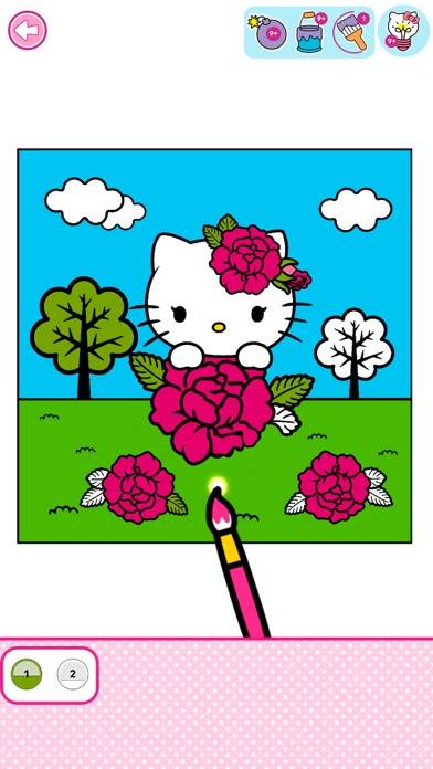 Hello Kitty: Coloring Book App-Screenshot #1