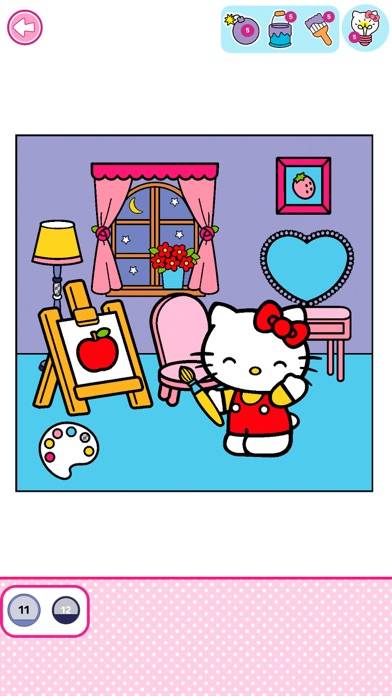 Hello Kitty: Coloring Book Captura de pantalla de la aplicación #4