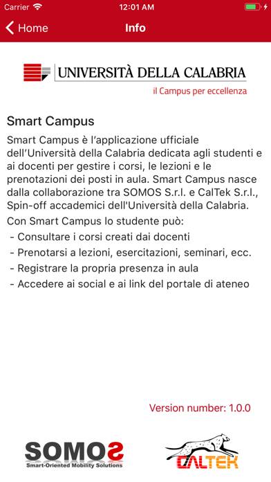 Smart Campus Schermata dell'app