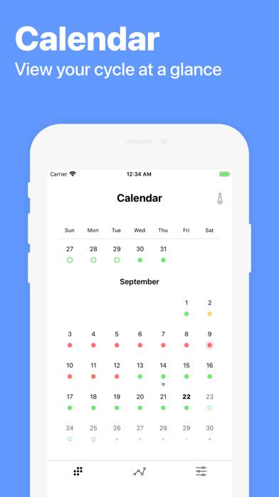 DaysyDay Cycle, Period Tracker Schermata dell'app #1