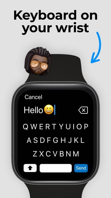 Type: Keyboard for Apple Watch App screenshot #1