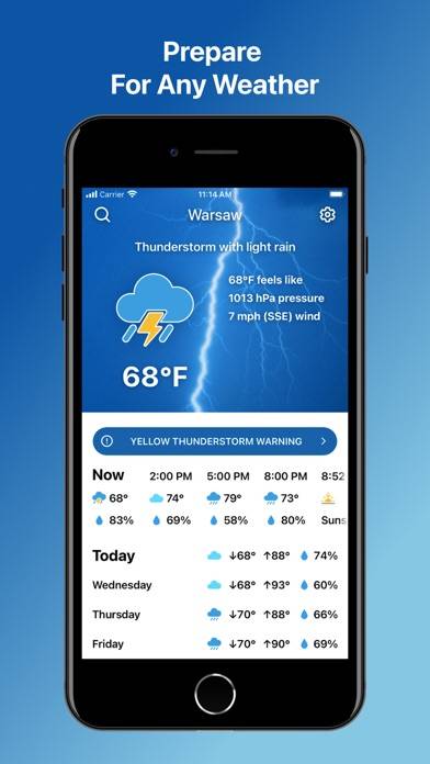 Weather and Climate Tracker App skärmdump #1