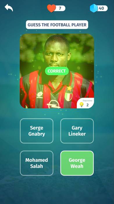 Football Quiz: Trivia game Captura de pantalla de la aplicación #4