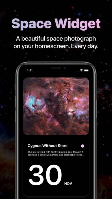 Space Widget Schermata dell'app #1