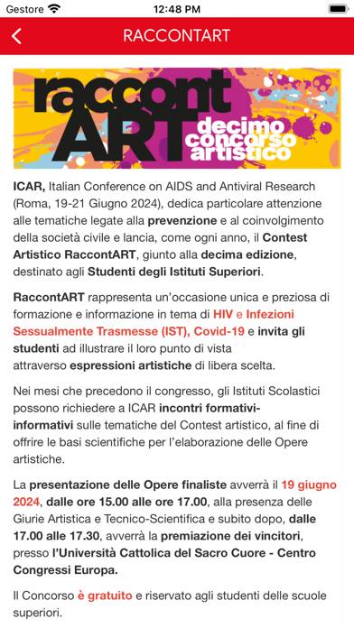 ICAR Italian Conference Schermata dell'app #5