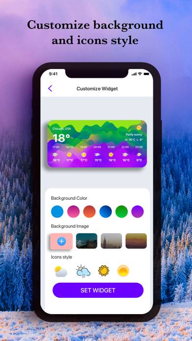Weather Widget App Скриншот приложения #3