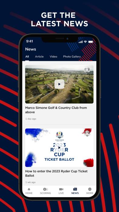 Ryder Cup App skärmdump #5