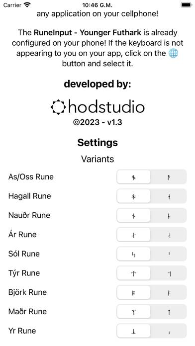 RuneInput App skärmdump