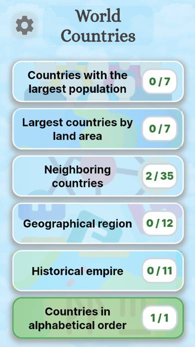 Countries Hangman Pro game screenshot