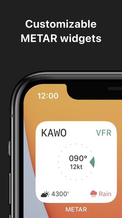 METAR Widgets Captura de pantalla de la aplicación #1