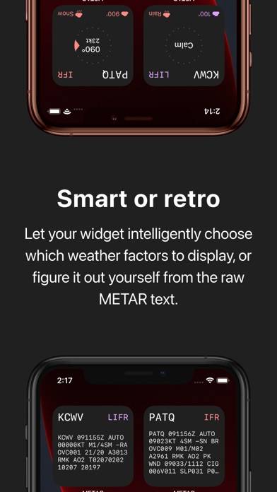 METAR Widgets Captura de pantalla de la aplicación #5