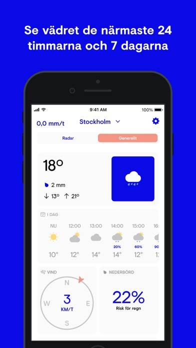 Regnspotter App skärmdump #3