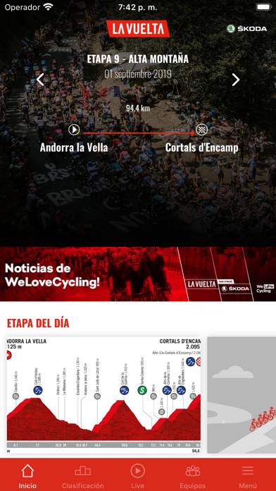 La Vuelta24 Captura de pantalla de la aplicación