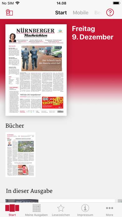 Nürnberger Nachrichten E-Paper App screenshot #1