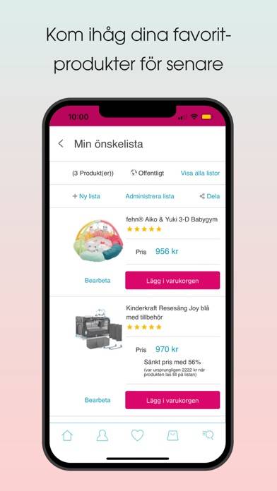 Babymarkt SE App skärmdump