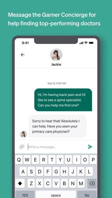 Garner Health App screenshot