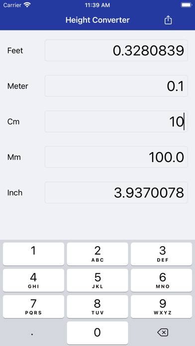 Height Converter App screenshot #1