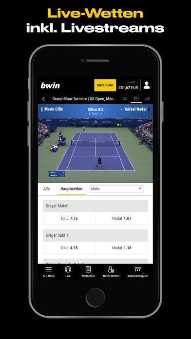 Bwin – Sportwetten App App-Screenshot