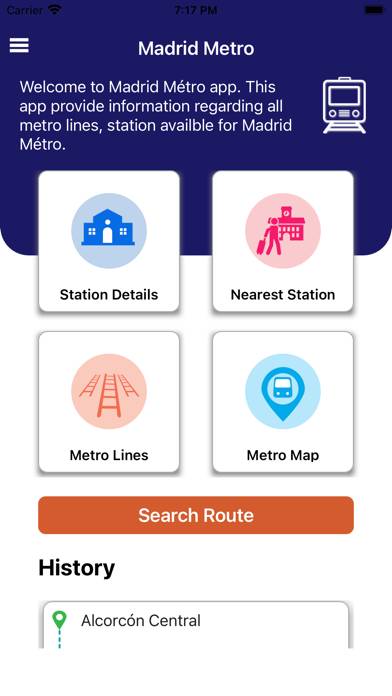 Madrid Metro Map and Route Pro Captura de pantalla de la aplicación #1