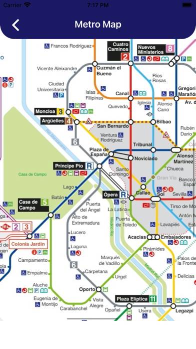 Madrid Metro Map and Route Pro Captura de pantalla de la aplicación #4