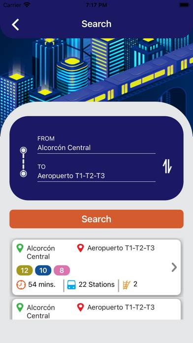 Madrid Metro Map and Route Pro Captura de pantalla de la aplicación #5