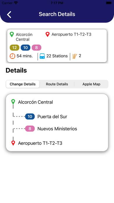 Madrid Metro Map and Route Pro Captura de pantalla de la aplicación #6