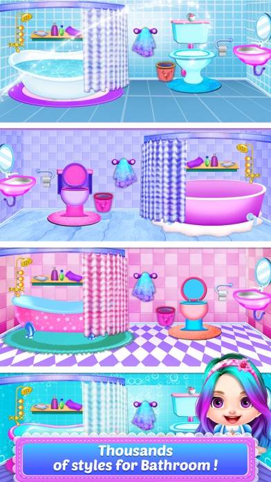 Bambina Decorazione della casa schermata del gioco