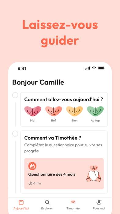 Malo | Suivi évolution bébé Capture d'écran de l'application