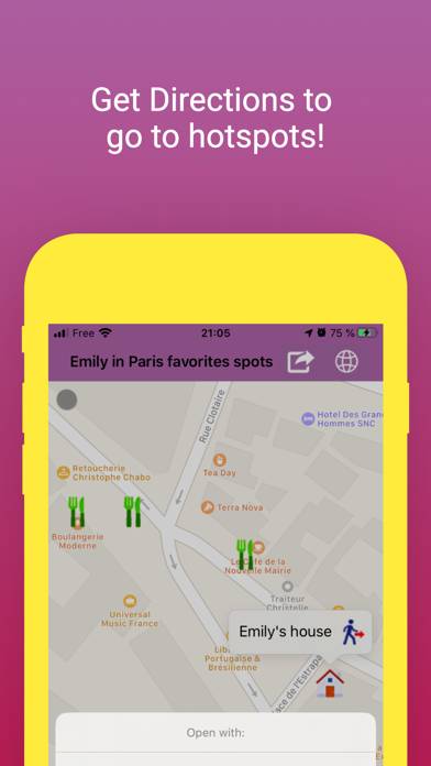 Emily's favorites spots App screenshot