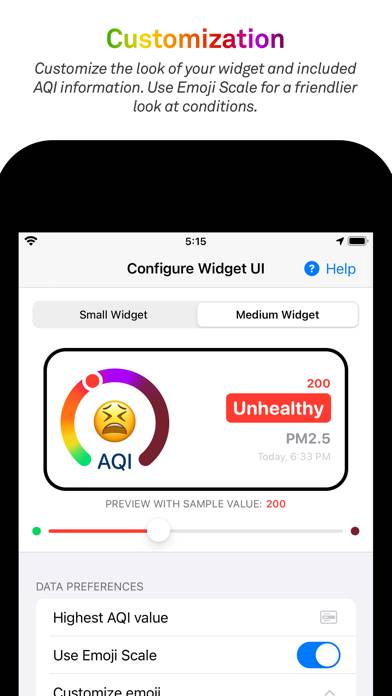 Breathable Air Quality Widget Capture d'écran de l'application #2