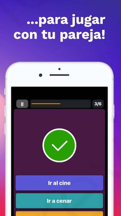 Cuanto conoces a tu pareja Captura de pantalla de la aplicación