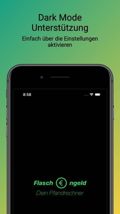 Flaschengeld App-Screenshot