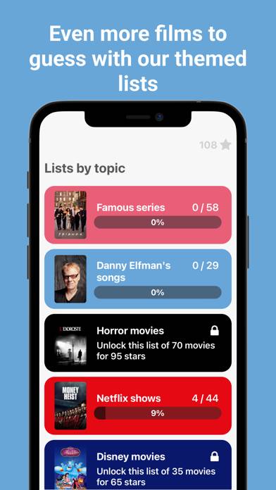 Movie Music Quiz Captura de pantalla de la aplicación #5