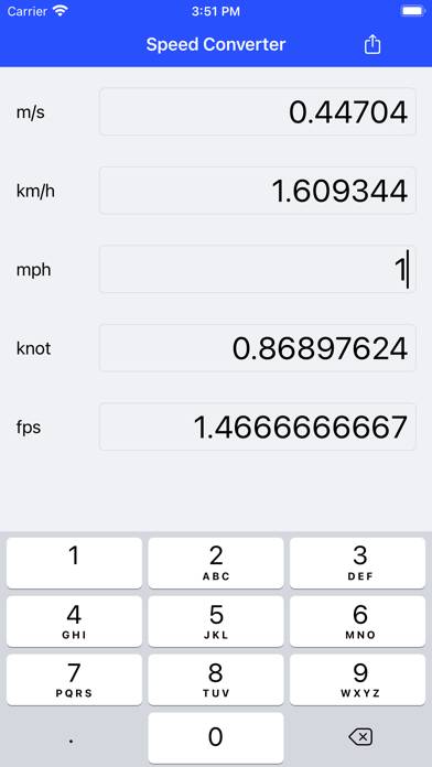 Speed Converter Capture d'écran de l'application #1