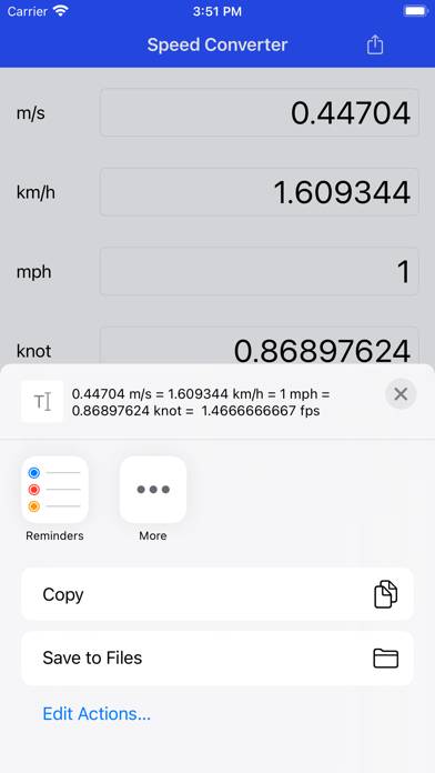 Speed Converter App screenshot #2