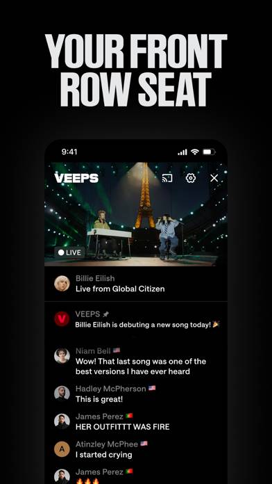 Veeps: Watch Live Music Captura de pantalla de la aplicación #2