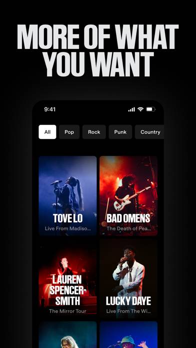 Veeps: Watch Live Music Captura de pantalla de la aplicación #3