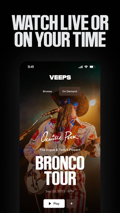 Veeps: Watch Live Music Captura de pantalla de la aplicación #4